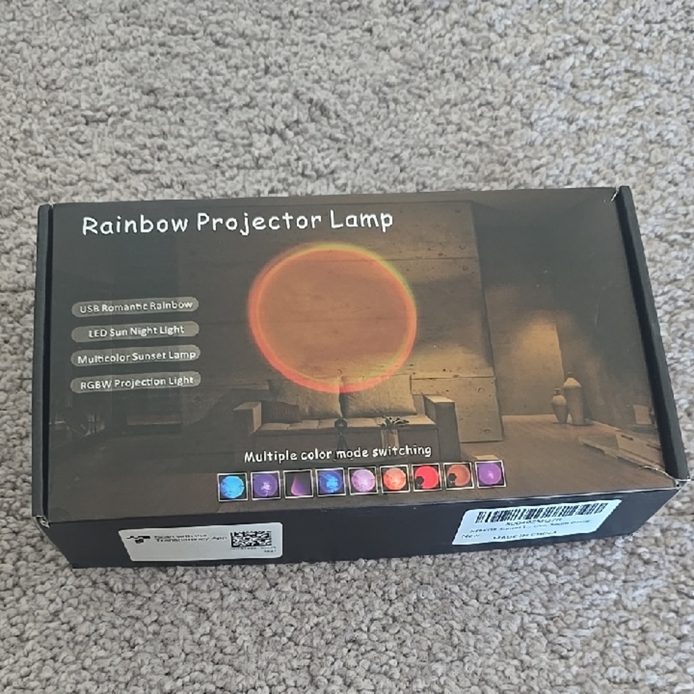 Rainbow Projector Lamp with Multicolor LED